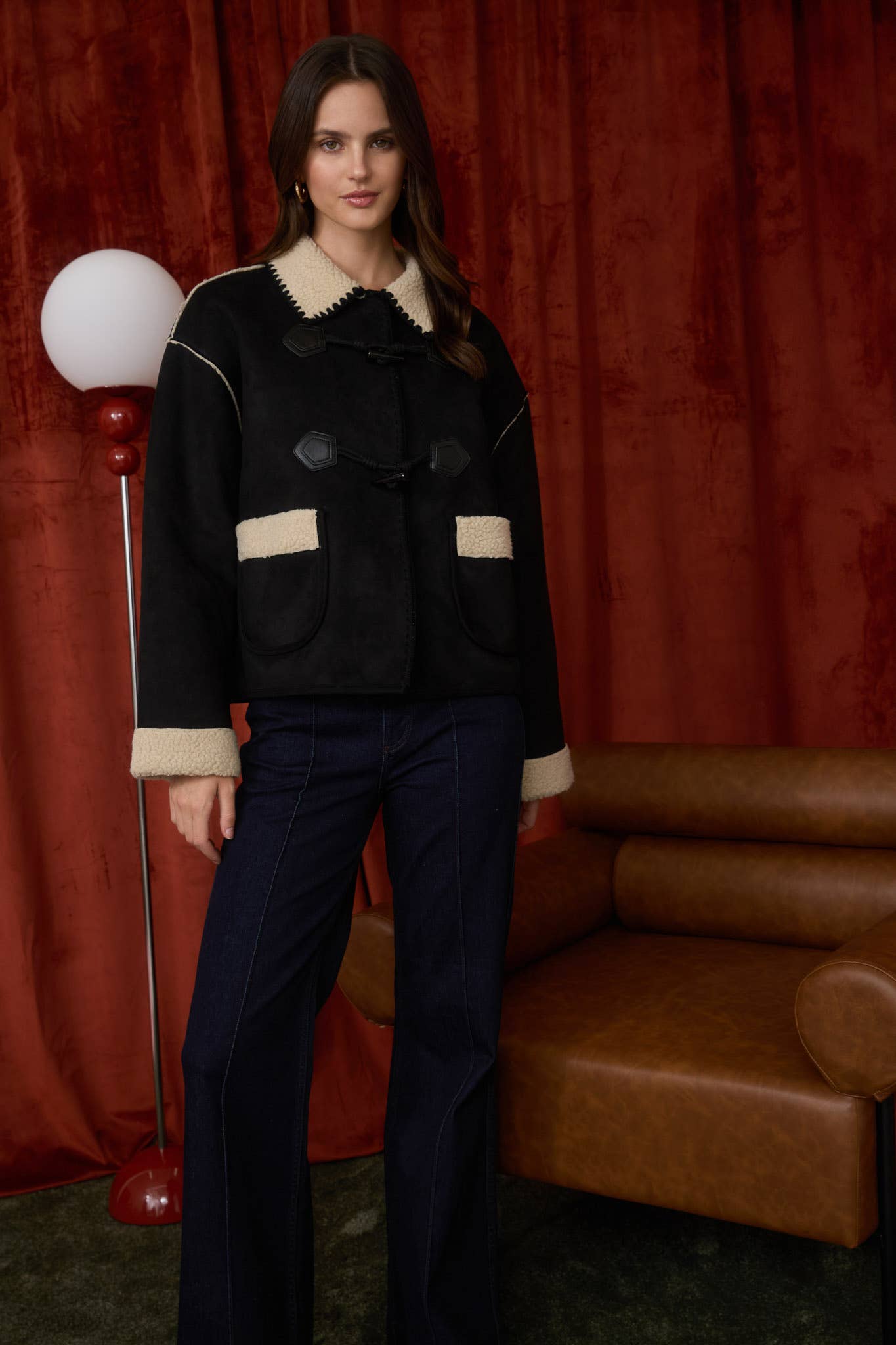 Shearling Toggle Jacket