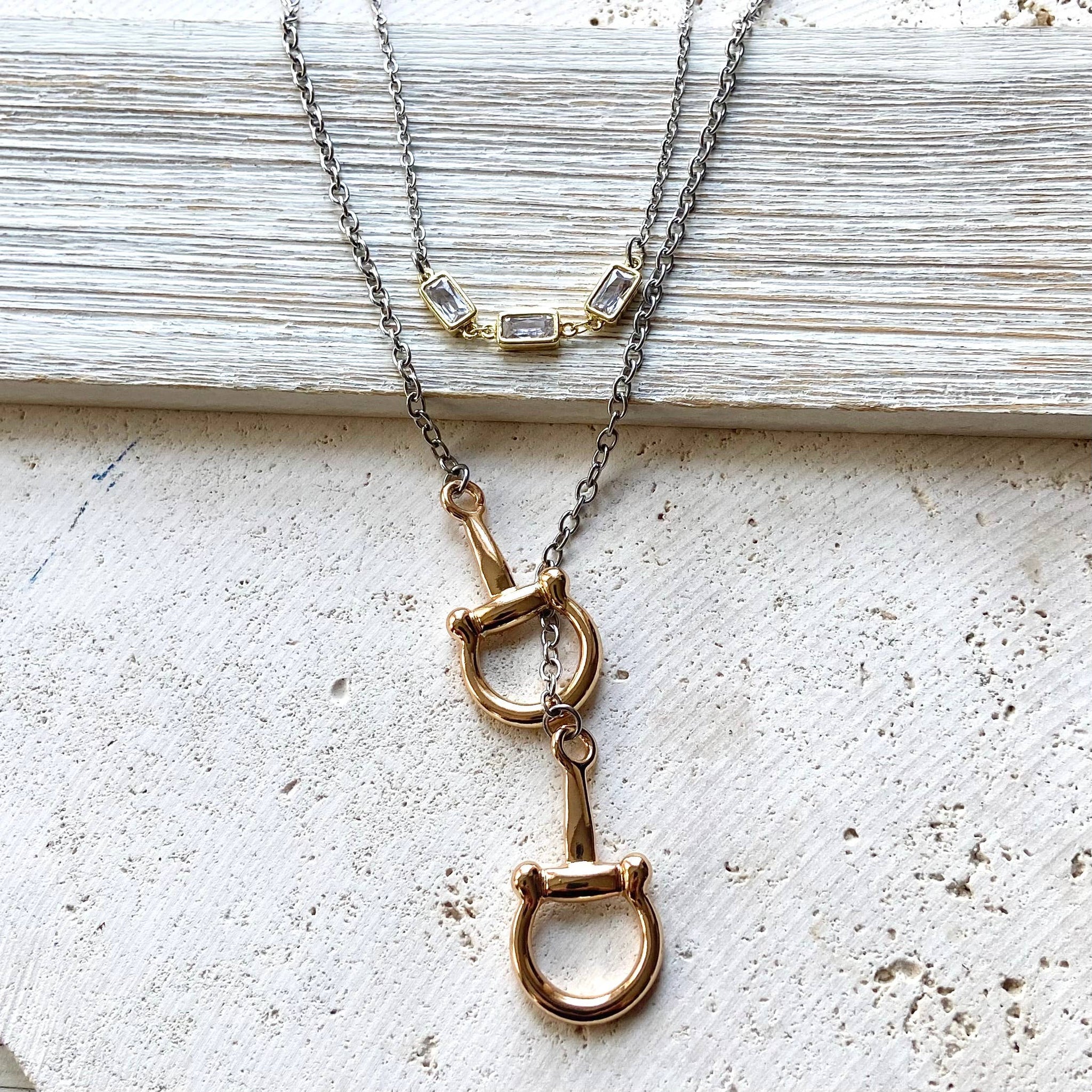 Horse Bit Stirrup Necklace
