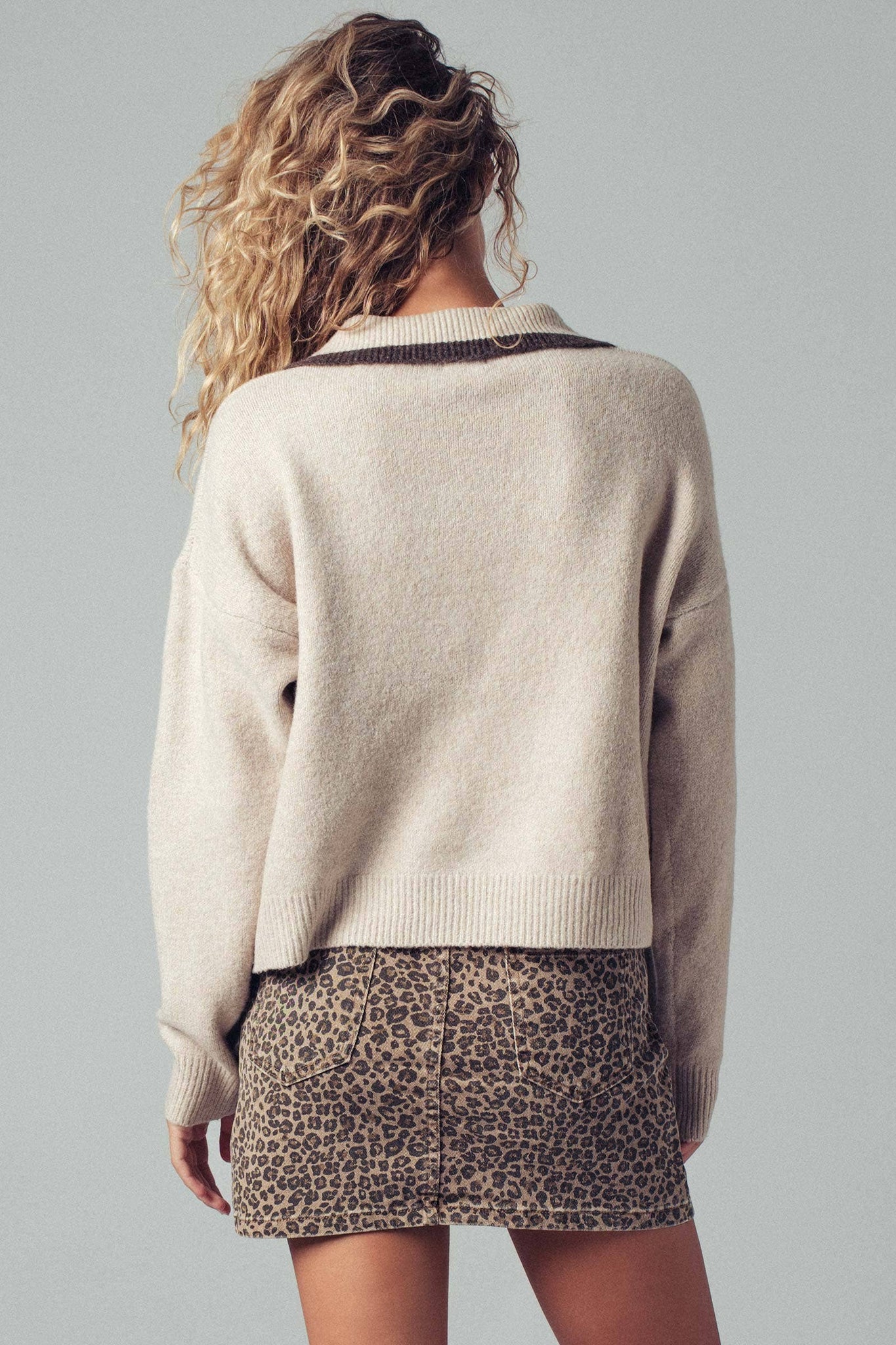Horse Motif Knit Sweater