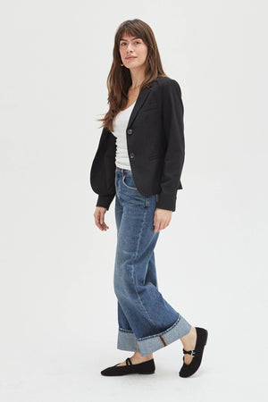 Parker Cuffed Wide Leg Slouchy Jean