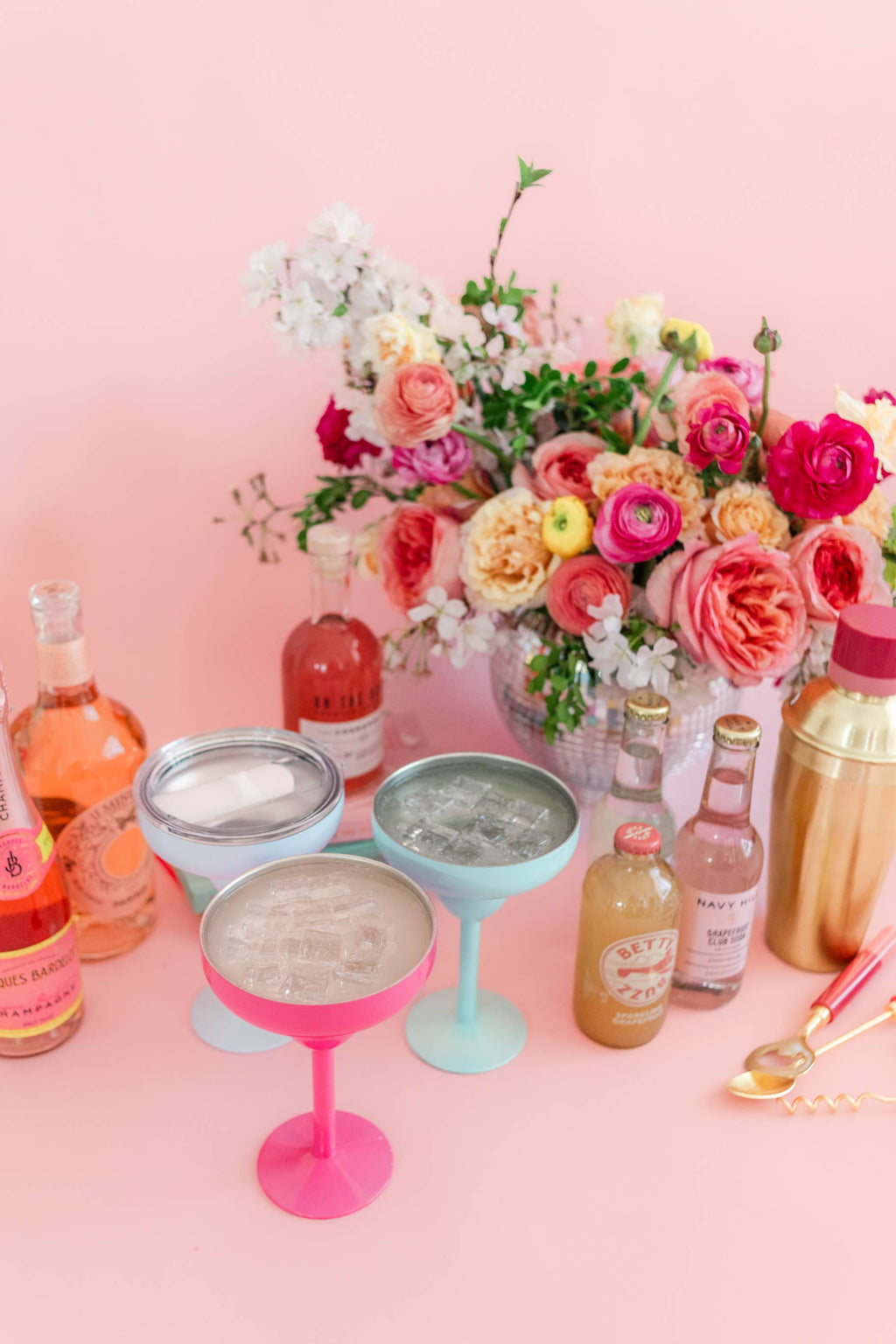 Margarita Glass with Lid - 8oz Stainless Steel