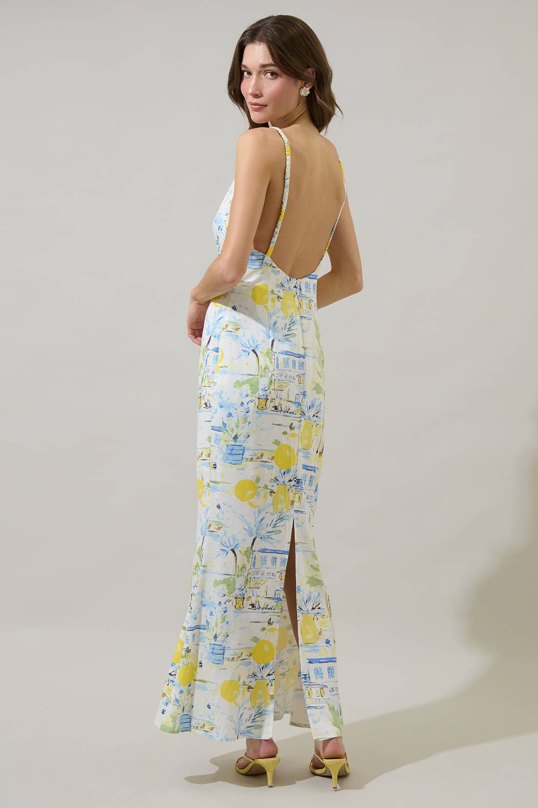 Bart Town Mizie Open Back Midi Dress