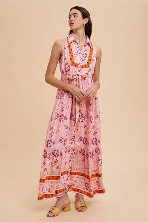 Nina Button Down Maxi Dress