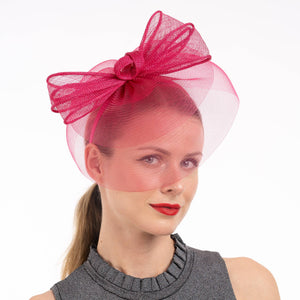 Sinamay/Crinoline Bow Fascinator