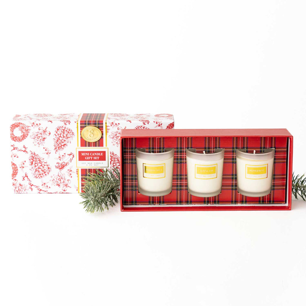 8 Oak Lane - Festive Spice 3 Piece Assorted Candle Boxed Set