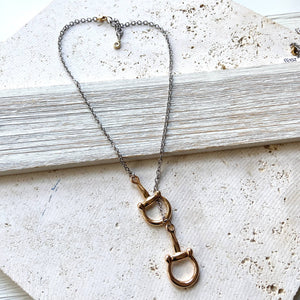 Horse Bit Stirrup Necklace