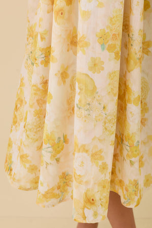 Sunshine Floral Midi Dress