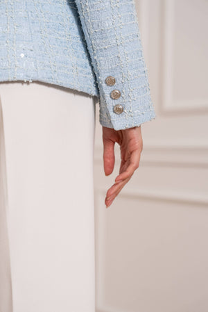 Sequin Double Breasted Blazer
