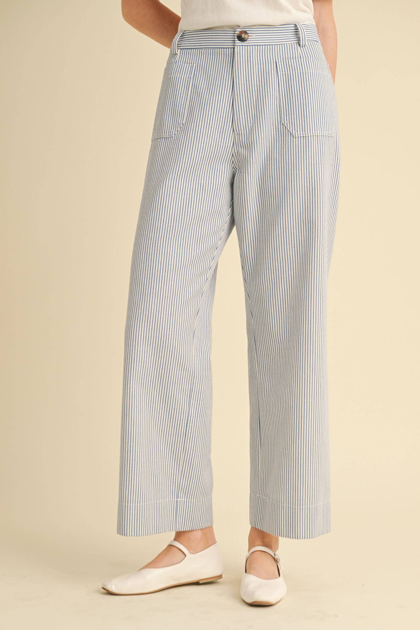 Striped Wide Leg Pants
