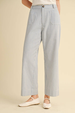 Striped Wide Leg Pants