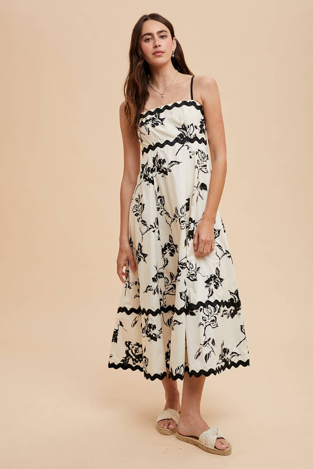 Flora Ric Rac Maxi Dress