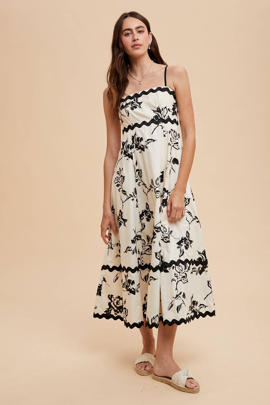 Flora Ric Rac Maxi Dress