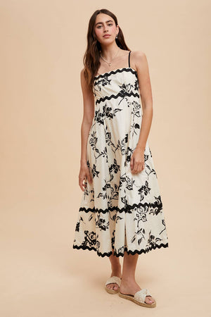 Flora Ric Rac Maxi Dress