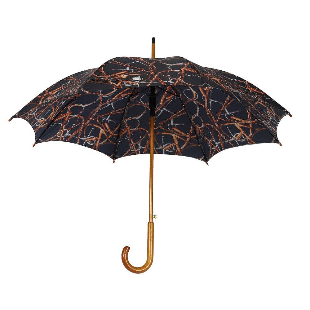 AWST Intl - Lila Linear Horses Umbrella