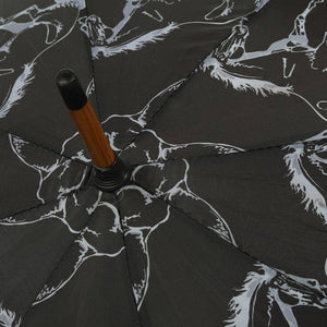 AWST Intl - Lila Linear Horses Umbrella