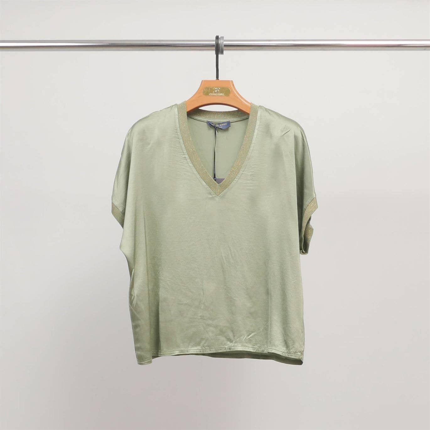 Satin V-Neck Tunic