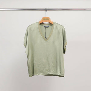 Satin V-Neck Tunic