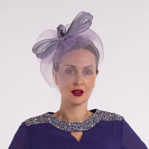 Sinamay/Crinoline Bow Fascinator