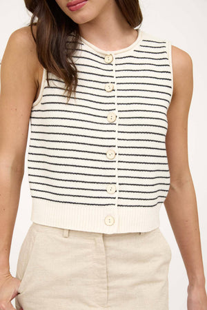 Button Down Cardigan Vest