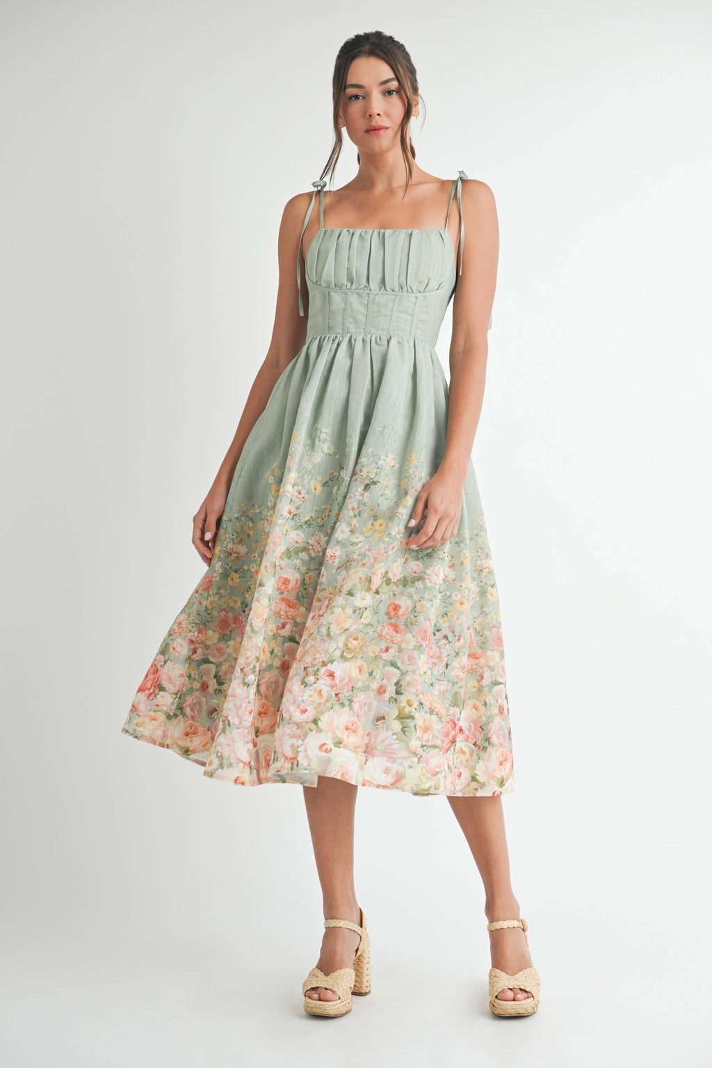 Emilia Floral Midi Dress