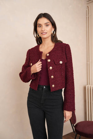 Jenny Sequin Tweed Jacket