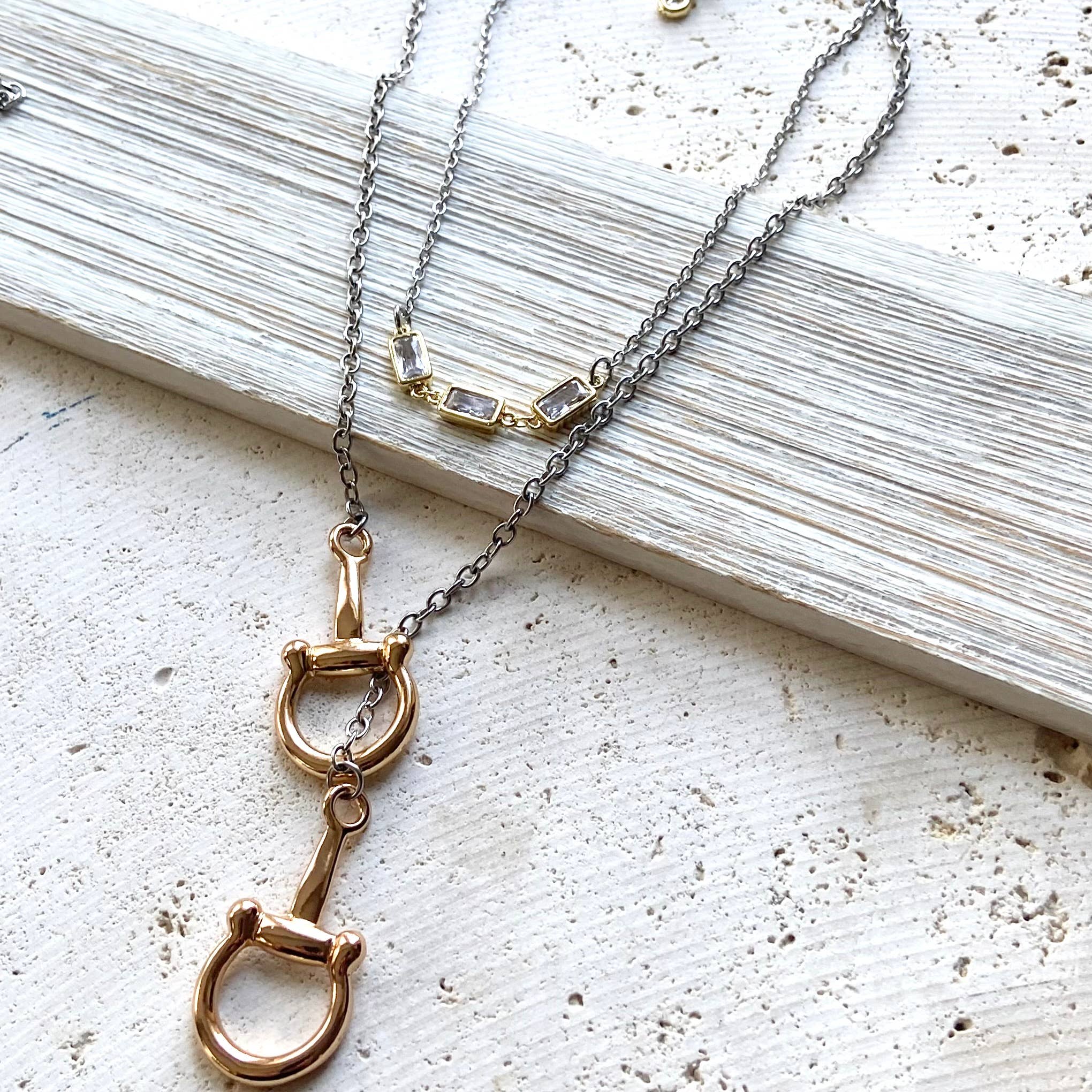 Horse Bit Stirrup Necklace