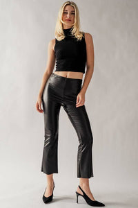 Vegan Cropped Flare