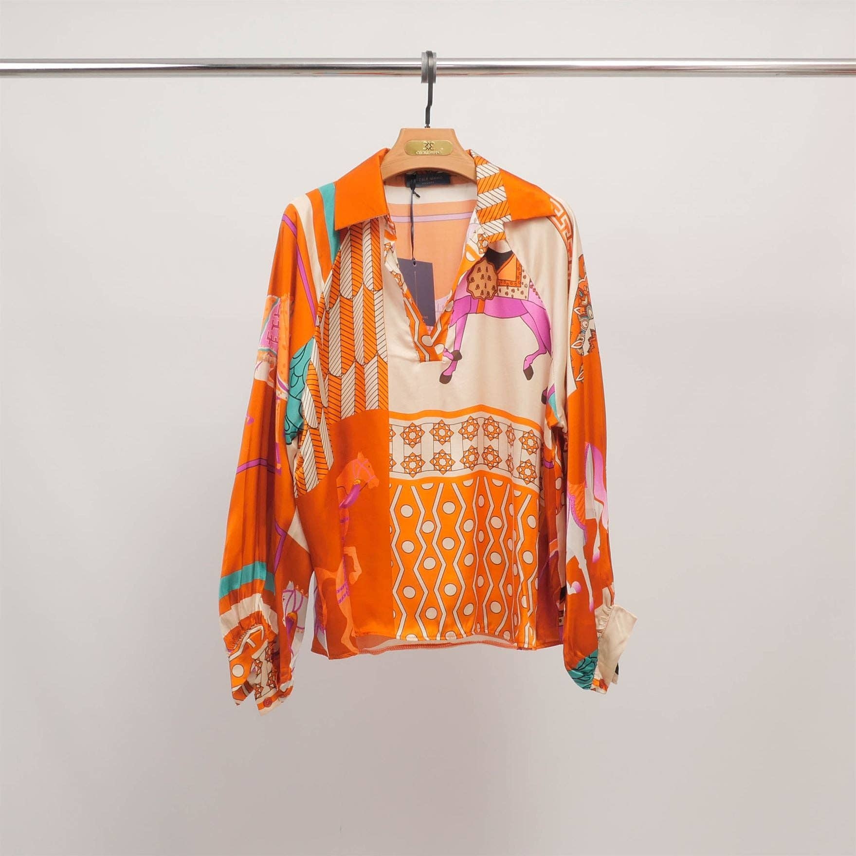 Long Sleeve Equestrian Tunic Top