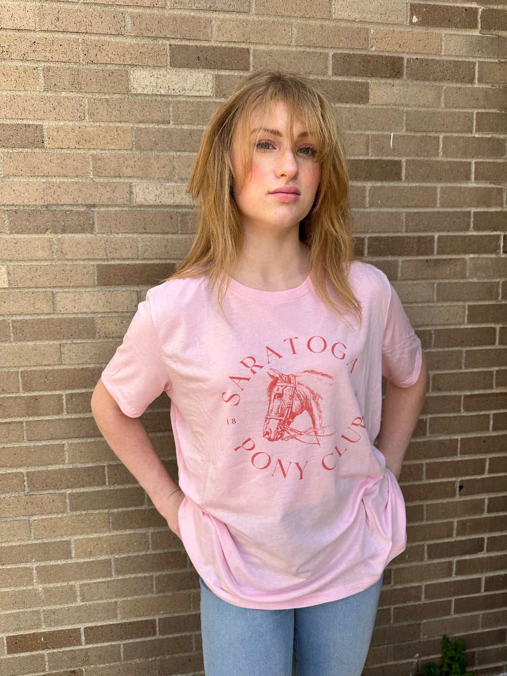 Saratoga Pink Pony Club Tee