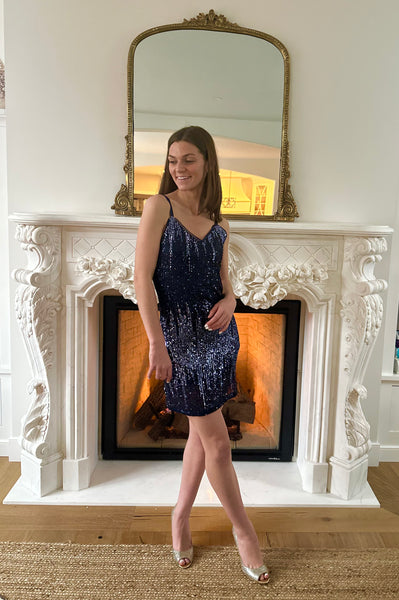Sequin Ombre Shift Dress Miss Scarlett Boutique