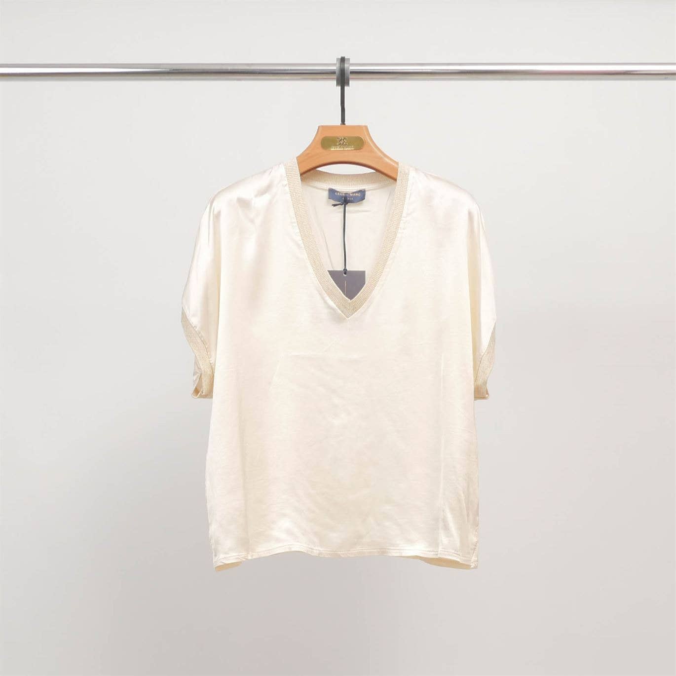 Satin V-Neck Tunic