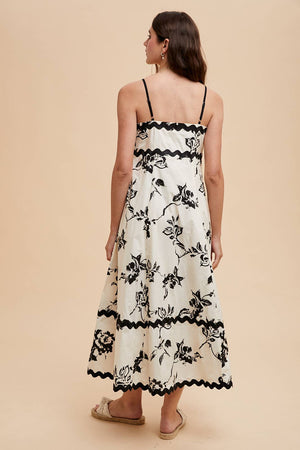Flora Ric Rac Maxi Dress