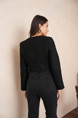 Jenny Tweed Jacket - Black