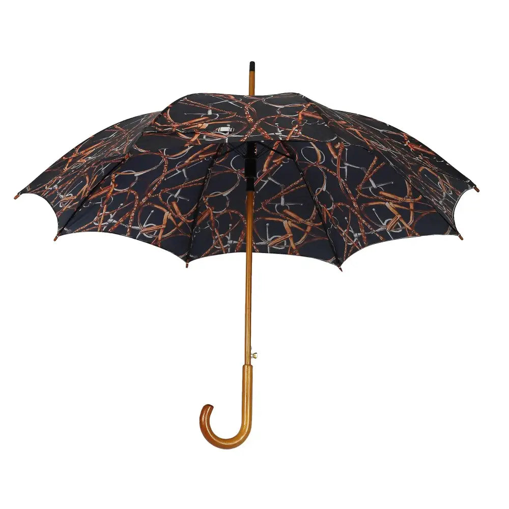 AWST Intl - Lila Linear Horses Umbrella