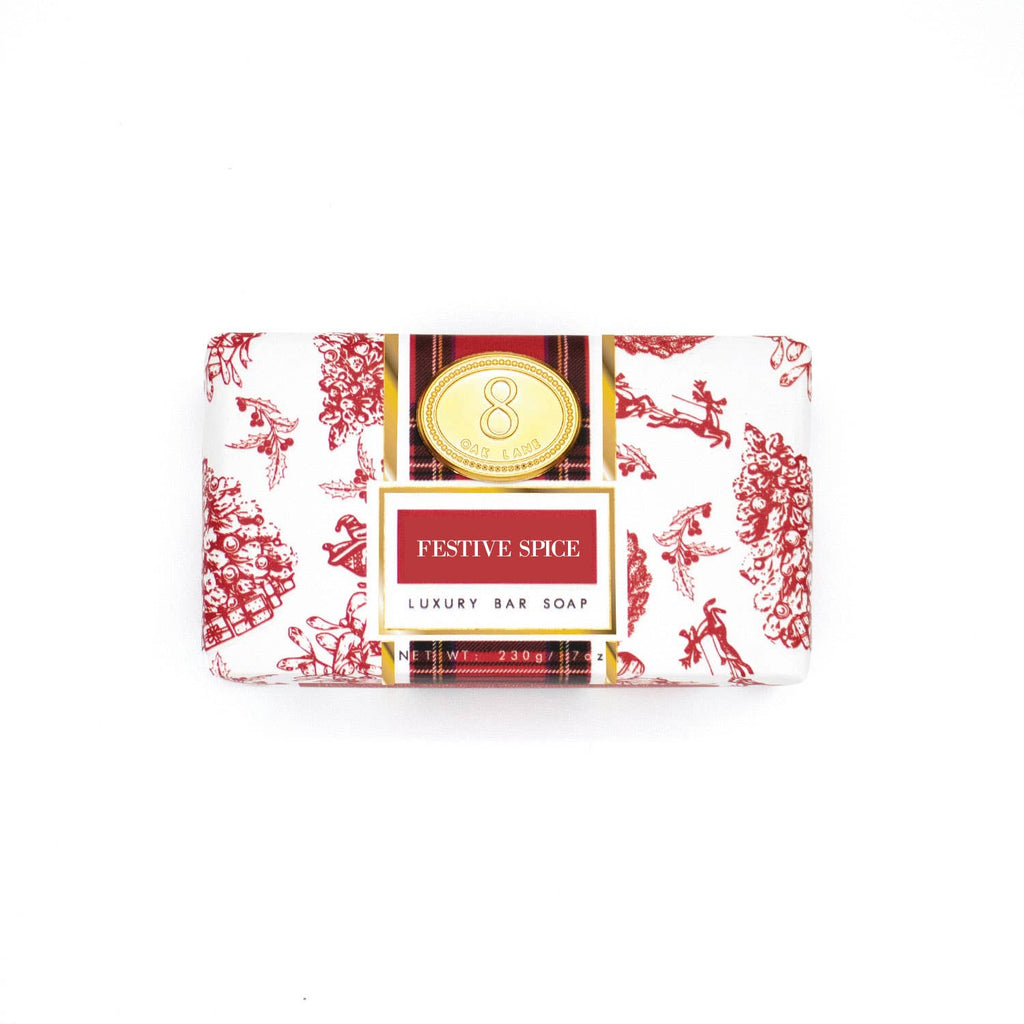 8 Oak Lane - Festive Spice Wrapped Bar Soap