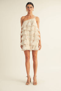 Olivia One Shoulder Tiered Mini Dress