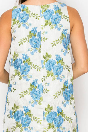 Jacquard Brocade Mini Dress