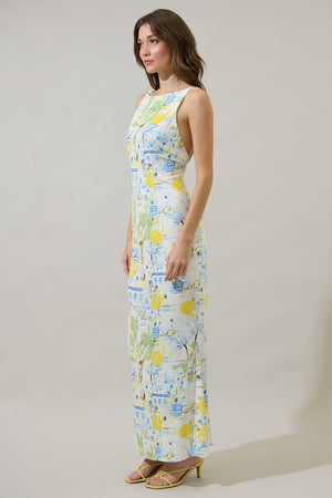 Bart Town Mizie Open Back Midi Dress