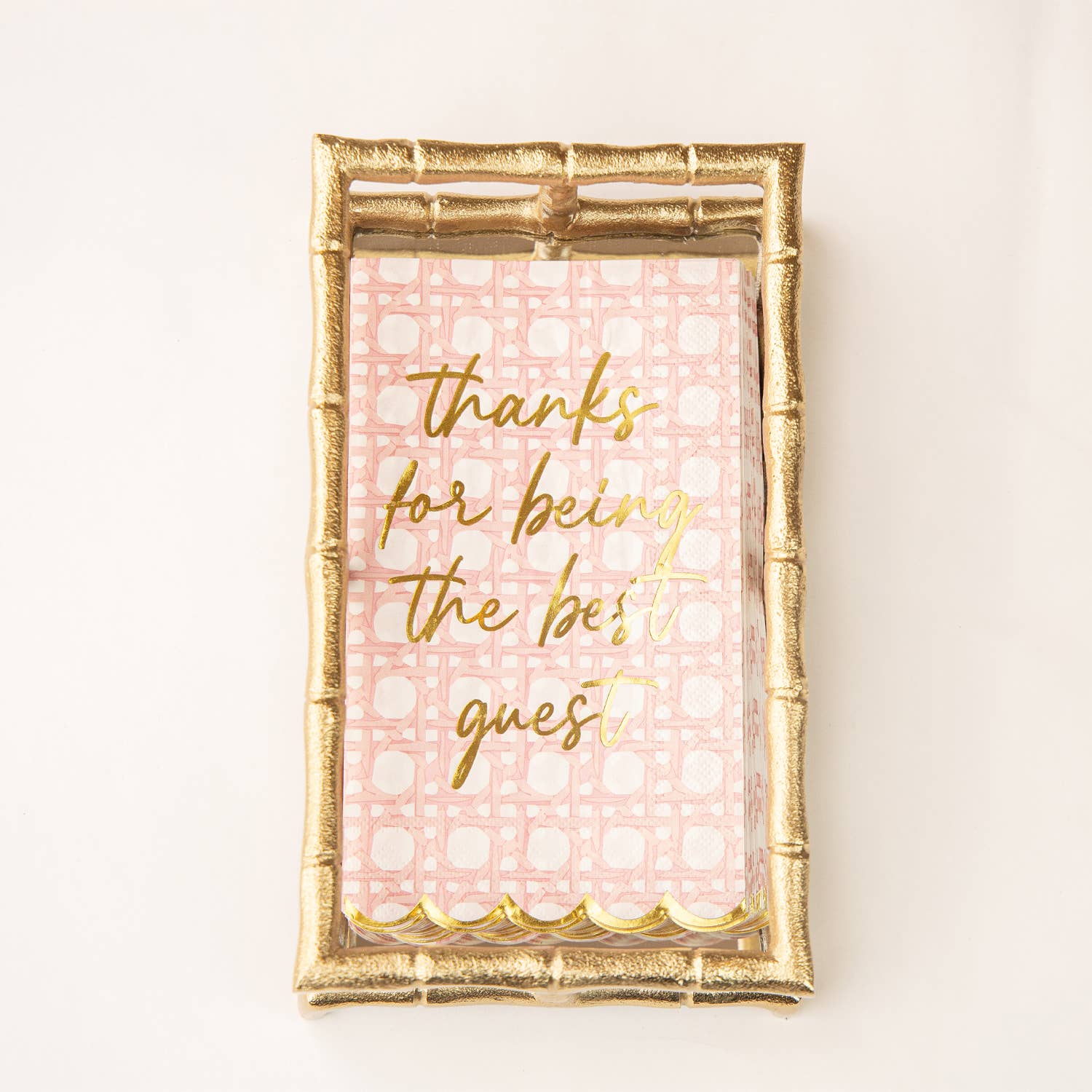8 Oak Lane - Pink Cane Paper Guest Towel Packs