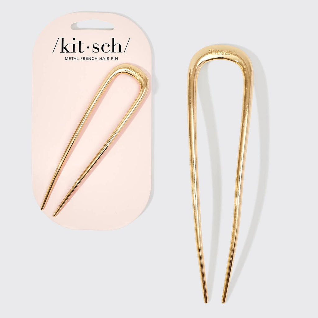 KITSCH - Metal French Hair Pin - Gold
