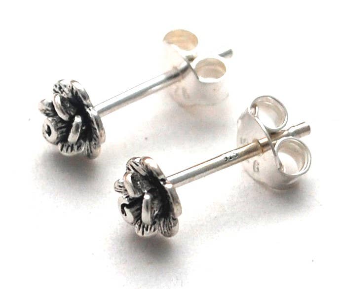 Petite Rose Studs - sterling silver Natural History