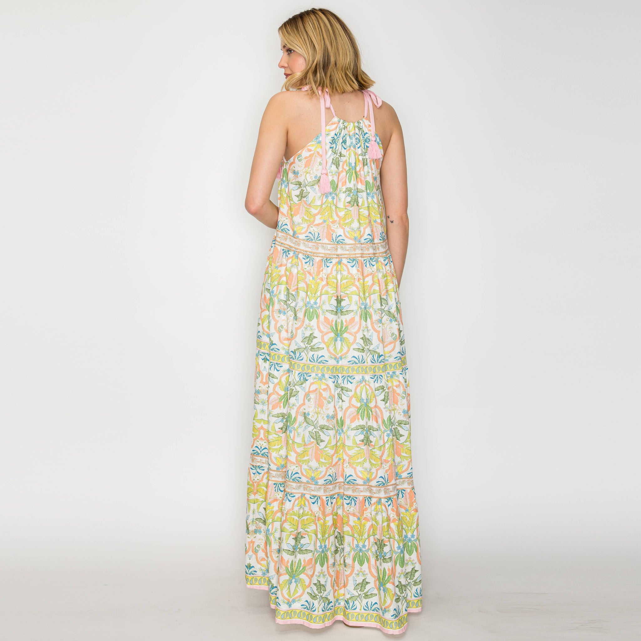 Jungle Maxi Halter Dress