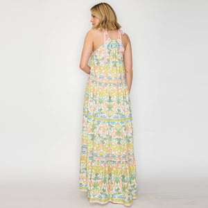 Jungle Maxi Halter Dress