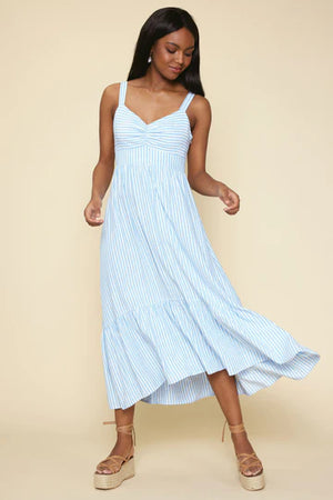 Blue Stripe Maxi Dress