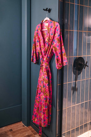 Bright Pink Tiger Robe