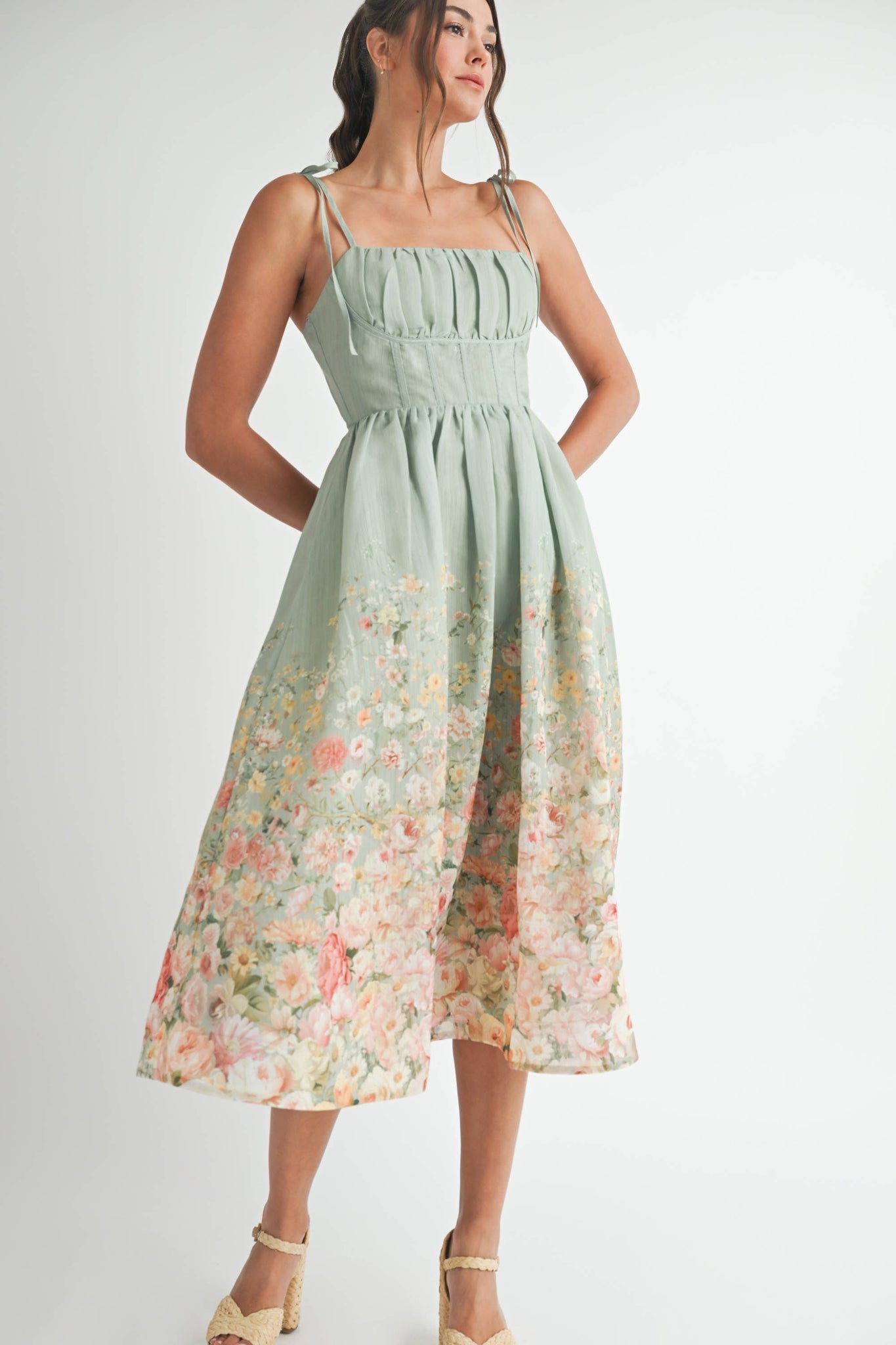 Emilia Floral Midi Dress