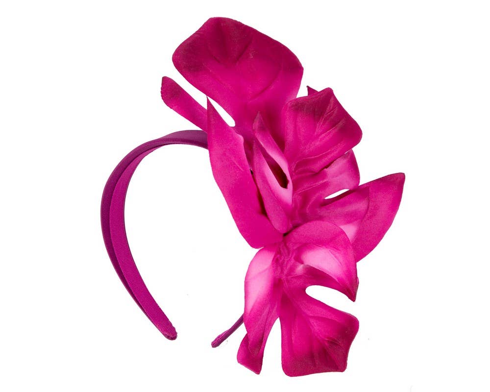 Large Mostrera Leaves Fascinator