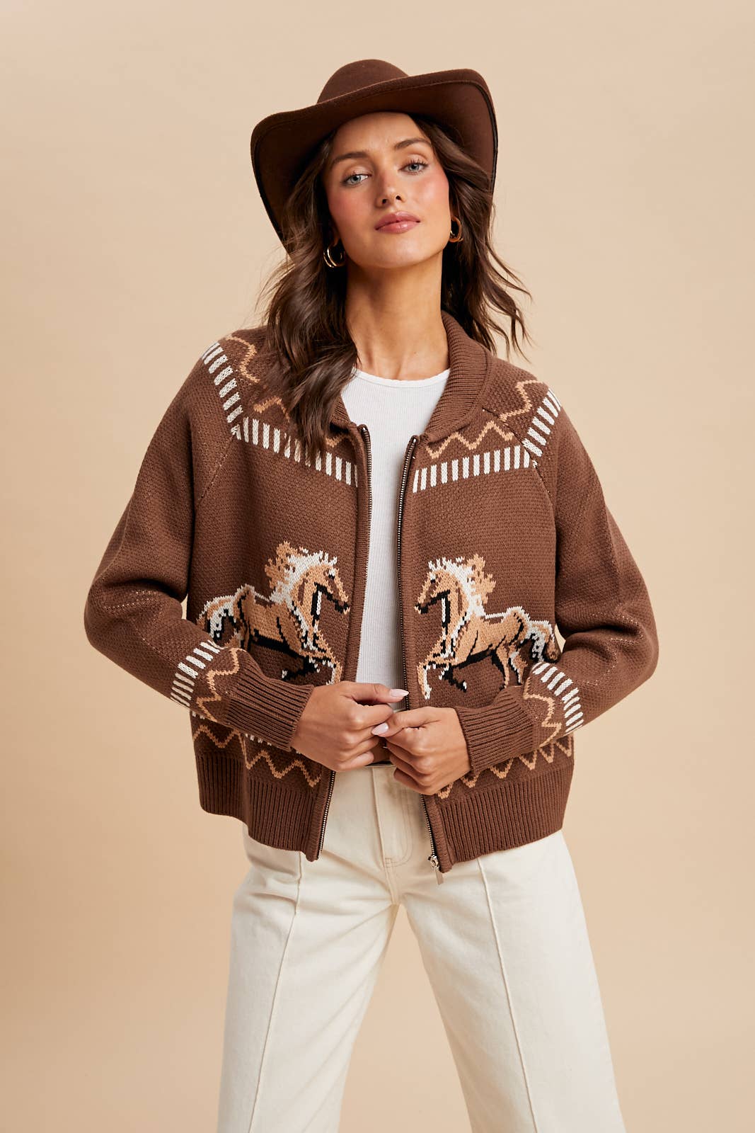 Zip Front Cardigan
