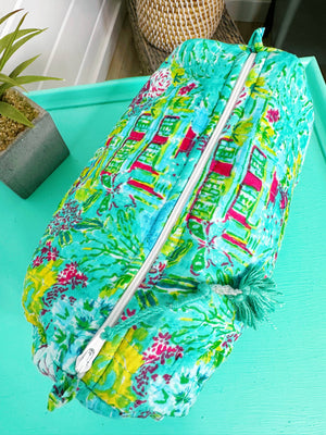 Quilted Makeup Bag | Cosmetic Toiletry Bag | Southern Town