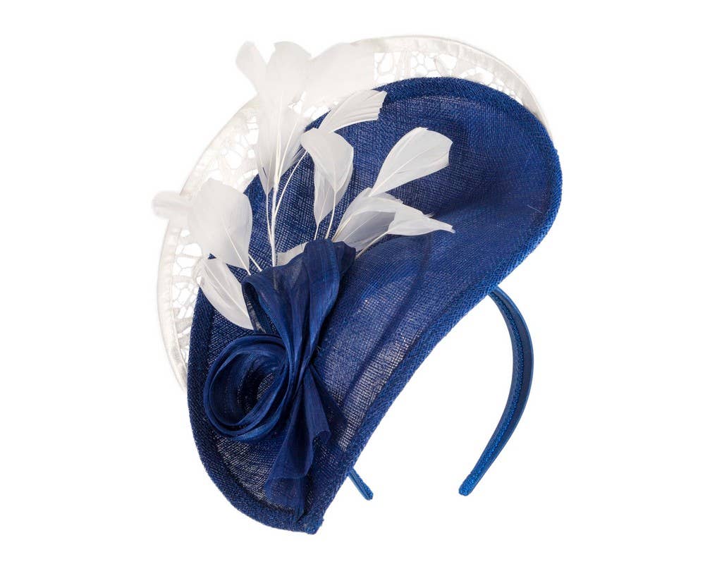 Sinamay & Lace Fascinator